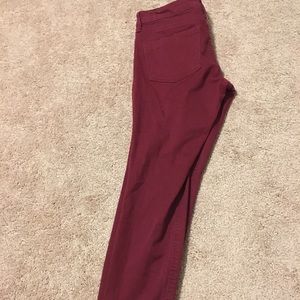 Red/garnet Express Skinny Jeans